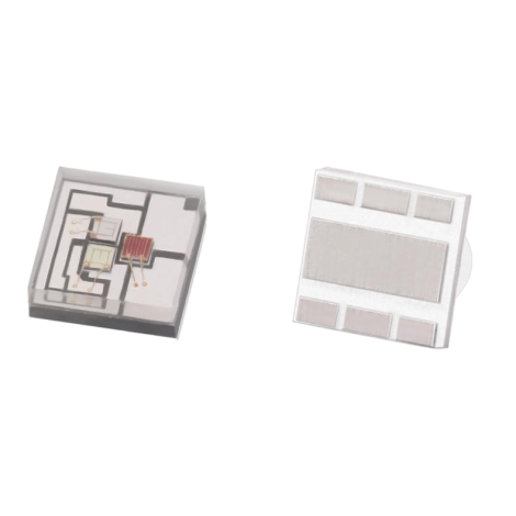 3535 RGB 3W High Power LED with Flat Lens Top and Bottom Enlarged Image