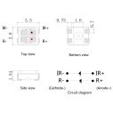 Custom 0.2W 0.5W SMD3528 Dual Colors LED Package Dimensions thumbnail