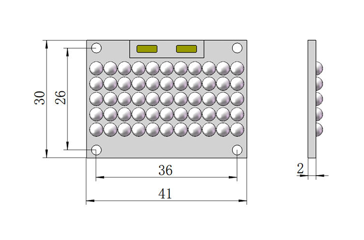 Custom 210W UV LED Module for UV Curing Module-Package-Dimensions